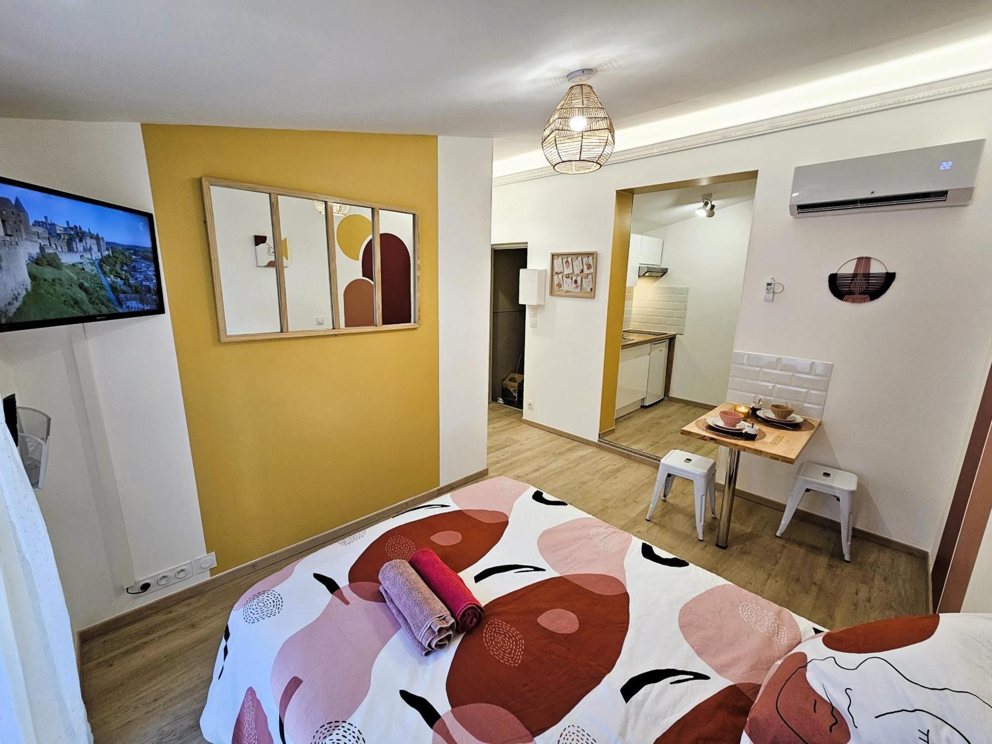 Tout Confort ! Centre-Ville, Climatisation, Parking, Wifi, Calme, Tv Carcassonne Exterior foto